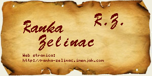 Ranka Zelinac vizit kartica